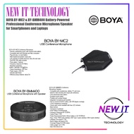 BOYA BY-MC2 &amp; BY-BMM400 Battery-Powered Professional Conference Microphone/Speaker for Smartphones and Laptops