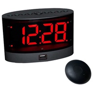 Extra Loud Alarm Clock with Wireless Bed ShakerVibrating Dual Alarm Clock for Heavy Sleepers Deaf an