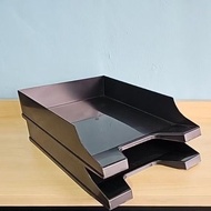 Document Tray 2 Tiers / A4 Paper Tray / Plastic Tray / Office Storage A4 Paper / Paper Organiser