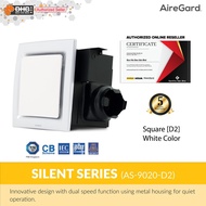 AireGard AS-9020 Air Ventilation Exhaust Fan (White) 110CFM 4" / 4 Inches - AS9020D2 White / AS9020D