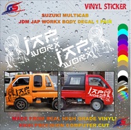Suzuki Multicab Body Decals - JAP WORKX Anime JDM High Quality Vinyl Sticker