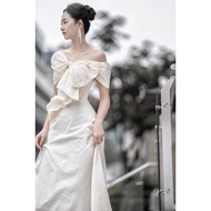 HOSRAYButterfly elegant dressinfinity formal dress for wedding gown for ninang wedding dress