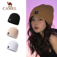 CAMEL Plus Velvet Knitted Hat Men and Women Ski Wool Hat Cold Ear Protection Cycling Hat