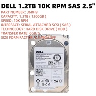 36RH9 036RH9 Dell ENTERPRISE 1.2TB 10000RPM 6Gbps 2.5" SAS HDD Hard Drive