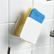 Kitchen Sink Sponge Holder Wall Mounted Sink Sponges Sundries Drain Drying Rack Kitchen Sink Accessories Organizer