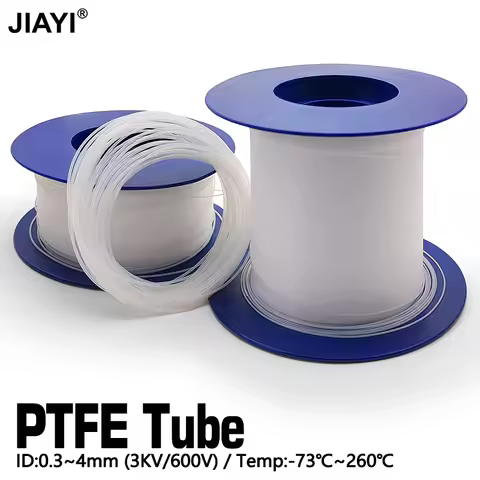 5M PTFE Tube ID 0.3 0.6 0.8 1 1.2~4mm Rigid Pipe Capillary Bowden Extruder 3D Printers Parts Transmi