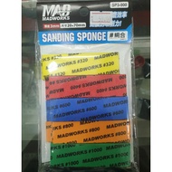 MADWORKS SANDING SPONGE SP3 -000 3mm Thick (20x70mm) 320, 400, 600, 800, 1000