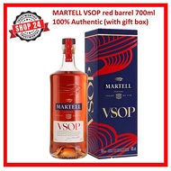 SHOP24 MARTELL VSOP red barrel 700ml with gift box Cognac France Luscious fruit notes 100% Authentic
