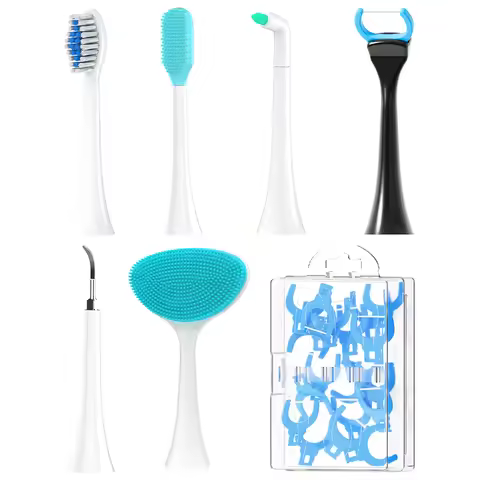 Multifunctional Replacement Brush Heads Set Compatible with Philips Sonicare Electric Toothbrush,Too