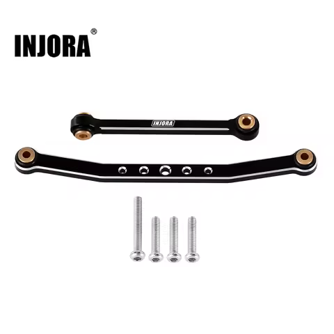 INJORA CNC Aluminium High Clearance Chassis Links Steering Links Set for 1/24 RC Crawler FMS FCX24 U
