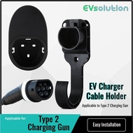 (READY STOCK ) BCS Type 2 Charging Gun Holder Universal Wall Holder Bracket EV Accessories for Long 