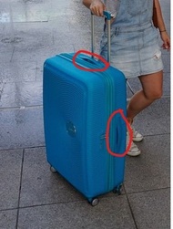 現貨 DIY Fix your American Tourister blue suitcase with original factory brand handle to repair broken