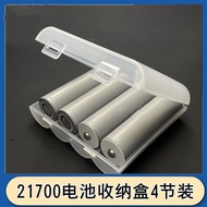 21700 Battery Storage Box 4 Sections Pack 20700 Lithium Battery Box Four Sections Pack Round Transpa