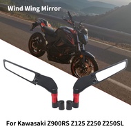 For Kawasaki Z900RS Z125 Z250 Z250SL Z300 Z400 ER6N ER4N Universal Motorcycle Mirror Wind Wing side Rearview Reversing mirror