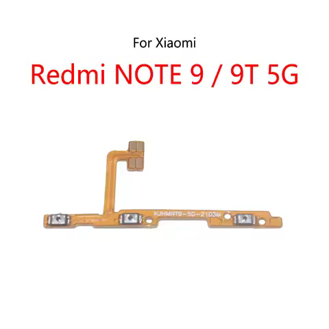 Power Button Switch Volume Mute Button On / Off Flex Cable For Xiaomi Redmi NOTE 9 5G / Redmi NOTE 9