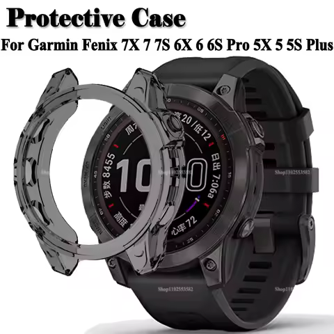 Soft TPU Protection Case For Garmin Fenix 7 7S 7X 5S 5 5X Plus 6S 6 6X Pro Smart Watch Protector Fra