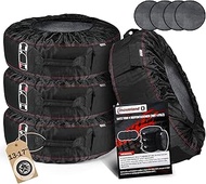 moveland Tyre Bags 13-17 Inch - Tear-Resistant Tyre Bag Set of 4 - Keep Clean Tyre Bags - Tyre Prote
