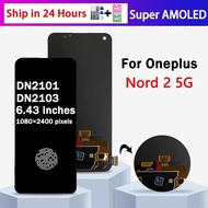 Super AMOLED For OnePlus Nord 2 5G DN2103 LCD Display Touch Screen Digitizer For One Plus Nord2 5G D