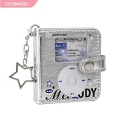 ZHOMKI89 Mini Photo Album, 2 Inch Mini Photocard Holder Photo Card Binder, Fashion Kpop Idol Binder 