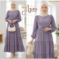 Gamis Remaja Polos Model Terbaru - Gamis Syair Adem Bahan Crinkle Airflow