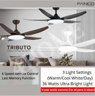 Fanco TRIBUTO 46inch 56inch Ceiling Fan with 36W Extra Bright Light