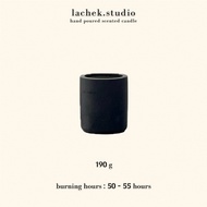 LACHEK | Scented Candle Black Concrete Jar Colorful Handpoured Lilin Wangi Aroma Candle Gift Set 190g【 Ready Stock 】香薰蜡烛
