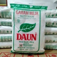 (GARAM DAUN) GARAM MEJA cap DAUN 250 GRAM / garam dapur