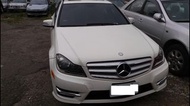 中古車 2011 BENZ W204 C250 1.8 渦輪 白色 跑七萬 專賣 進口 轎車 五門 掀背 休旅車