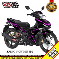 Decal Mx King 150 Full Body Stiker Mx King 150 Full Body Striping Mx King 150 Variasi Black Edition
