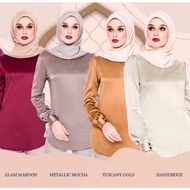 Readystock Wafa Blouse Sandy Beigy