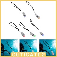 [Cuticate2] Scuba Dive Light with Hanger Rope Underwater Light for Night Snorkeling Dive Marker Hiki