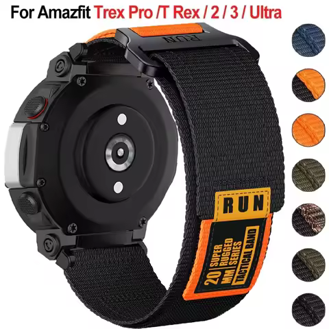 Nylon Strap For Amazfit T-rex 2 3 Ultra Watch Band For Huami Amazfit Trex Pro T Rex Sport Belt Smart