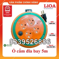 Ổ Cắm Kéo Dài Quay Tay LiOA 4 Ổ Cắm Kiểu Đĩa Bay Hàng Chính Hãng LiOA Việt Nam 5m