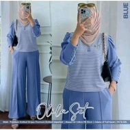 100 Thousand 3 Pcs Olila One Set Muslim Women's Suits Latest Women's Suits Current Women's Suits Str