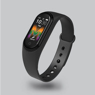 LuckyWd นาฬิกาวัดชีพจร M5 smartwatch Band (Buy 2 Get 1 Free) ระดับออกซิเจนในเลือดนับก้าว บลูทู ธ : 4