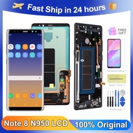 6.3"; Original Screen For SAMSUNG Galaxy Note 8 N950 N950F N950U LCD Display Touch Screen Digit Assembly Parts With Frame