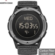 NORTH EDGE ALPS Men's Carbon Fiber Compass Watch JS