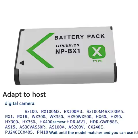 PURFIELD NP-BX1 Battery with USB-A Power Adapter DC Coupler For Sony ZV-1 RX100 M7 M6 M5 RX1R HX50 H