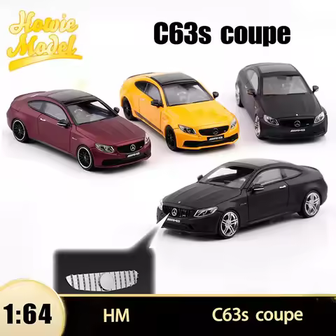 Howie Model HM Diecast Alloy 1:64 Scale C63s Coupe Car Model Classics Adult Souvenir Gift Hobby & To