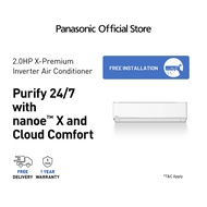 PANASONIC WIFI AIR CONDITIONER CS-XU18XKH-1 (2.0HP) AIR CONDITIONER X-PREMIUM NANOE INVERTER R32 CS/CU-XU18XKH AIR COND