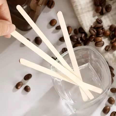 Commercial Independent Packaging Mixing Rod Food Grade Disposable Eco Friendly Stir Bar Coffee Bever