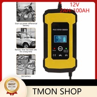 Pulse Repair 12V 2AH-100AH LCD Battery Charger Motorcycle Acid Battery Charger Car Charger Battery