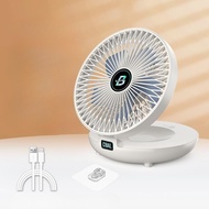 Elegant Dual-Temperature Oscillating Desk Fan with Remote Control and Timer