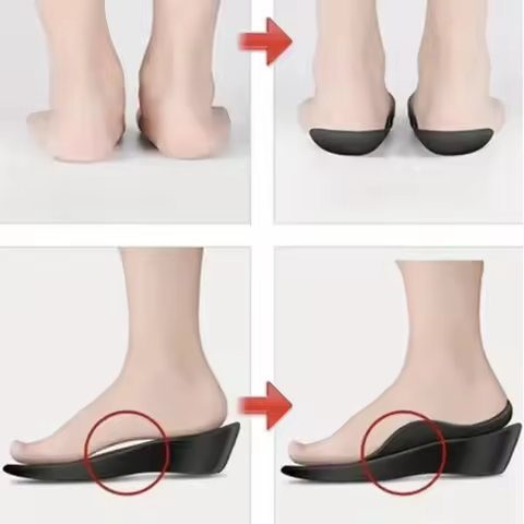 1 Pair Arch Support Inserts - Comfortable TPR Material Ideal For Men & Women Universal Fit Promotes 