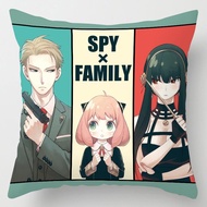45cm Anya Spy X Family Anya Forger Cartoon Bond Forger Yor Forger Cushion Cover Pillow Sofa Bedding 