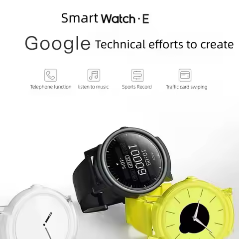 TicSmart Watch E Wear OS Smartwatch For Men Women 4GB ROM IP68 Waterproof With Google Pay For iOS An