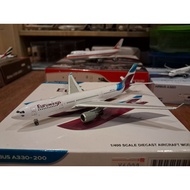 1/400 scale Eurowings Airbus A330-200 aircraft model (JC Wings)