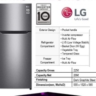 Kulkas LG GN-B222SQIB Inverter 2 Pintu B222SQIB