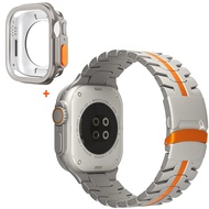 สายโลหะ + เคส TPU กลวงสําหรับ apple watch Series 10 46mm เคสสาย TPU สําหรับ iwatch Series 10 46 มม. 