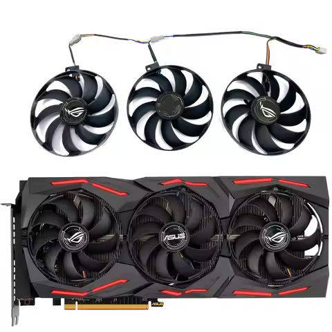 1SET FDC10H12S9-C ROG-STRIX-RX 5700 XT-O8G-GAMING GPU Fan，For ASUS ROG-STRIX-RX 5700 XT、RX 5700、RX 5